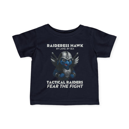 Wylieville: Raideress Hawk Fear the Fight Infant Fine Jersey Tee